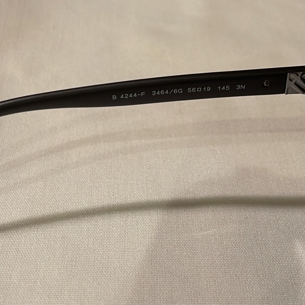 BURBERRY 4244-F3464/6G 56 19 145 Men’s Square black plastic frames, mirror lens - Picture 5 of 8